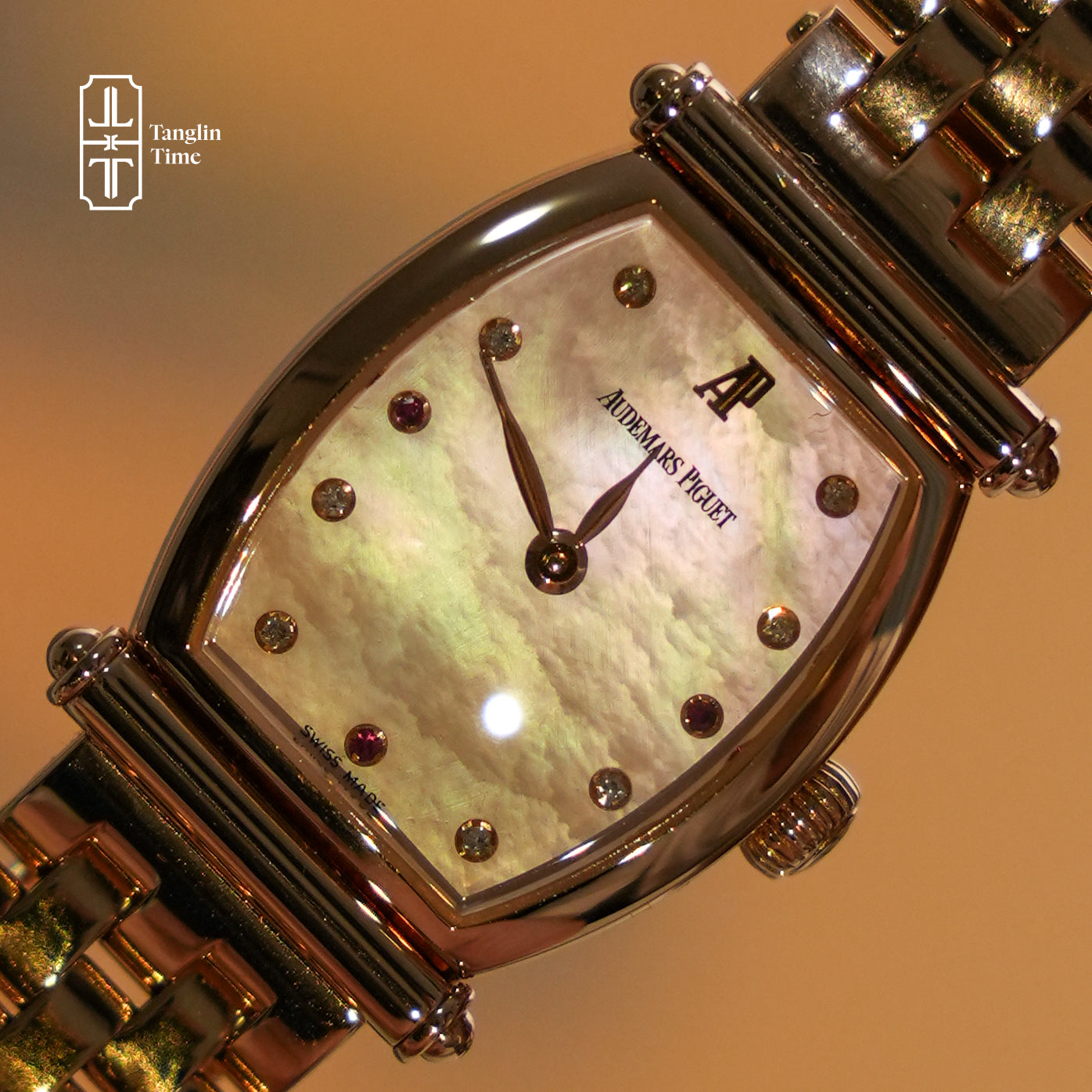 Audemars Piguet Carnegie Joaillerie Rose Gold Pink Mother-of-Pearl