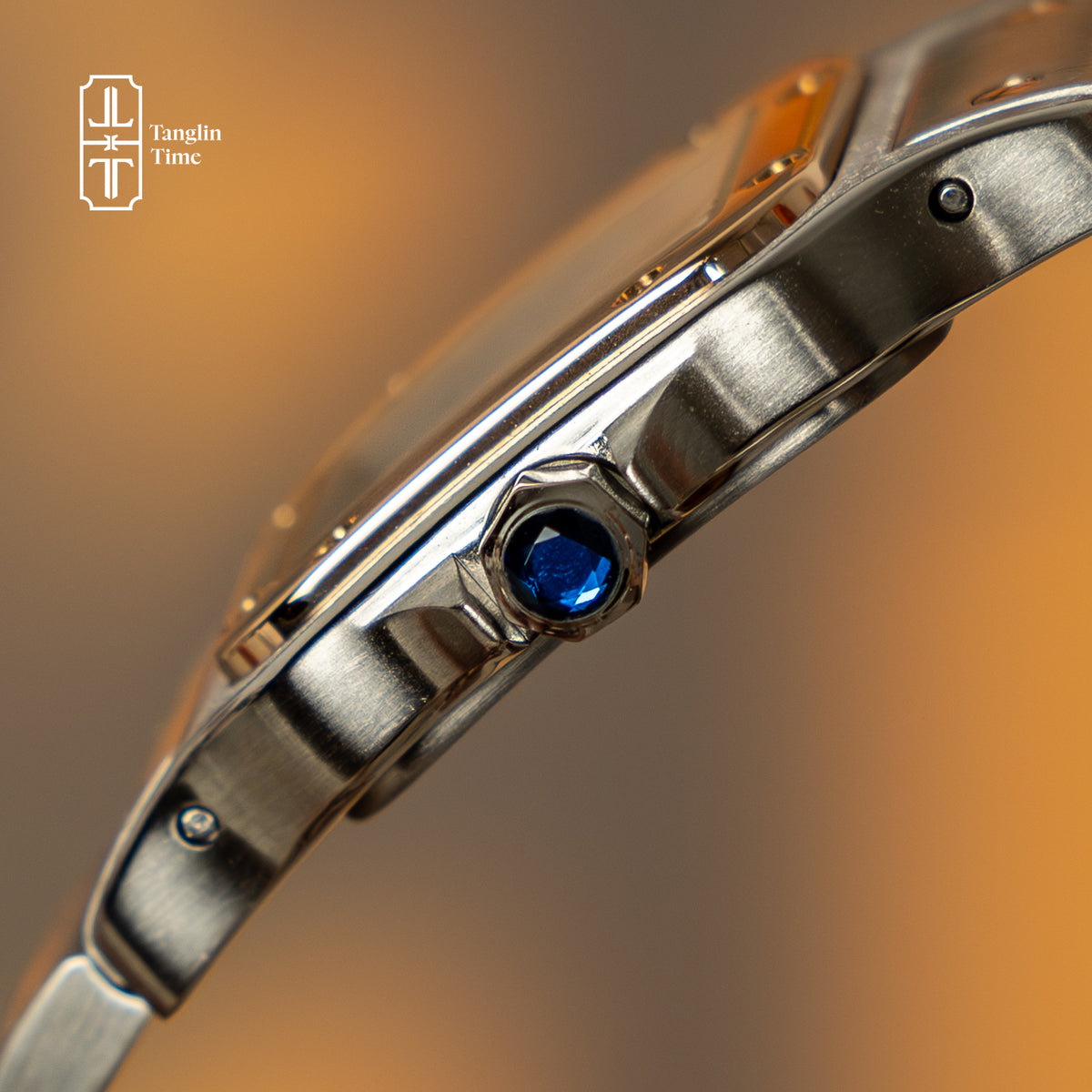 Limited Edition Cartier Santos Galbée Mother of Pearl Rose Gold