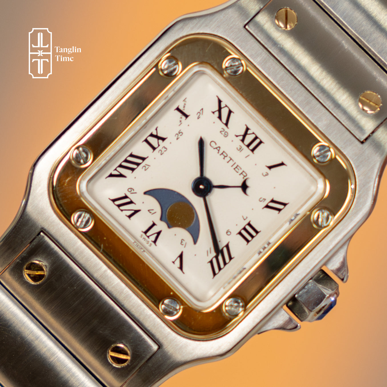 Cartier Santos Galbee Moonphase