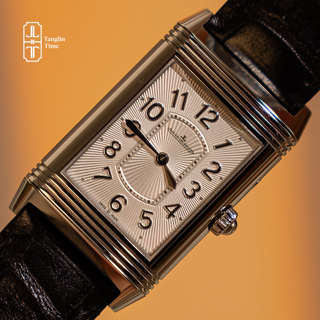 Full Set Jaeger-LeCoultre Grande Reverso Ultra Thin Duetto Duo Blue Gem (Nacre)