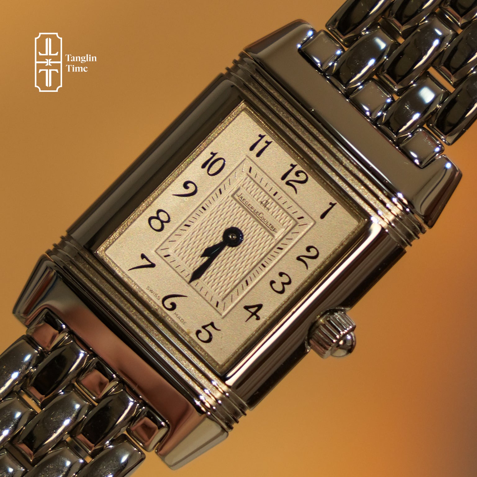 Box & Papers Set Jaeger-LeCoultre Reverso Duetto Mother-of-Pearl Stainless Steel Bracelet