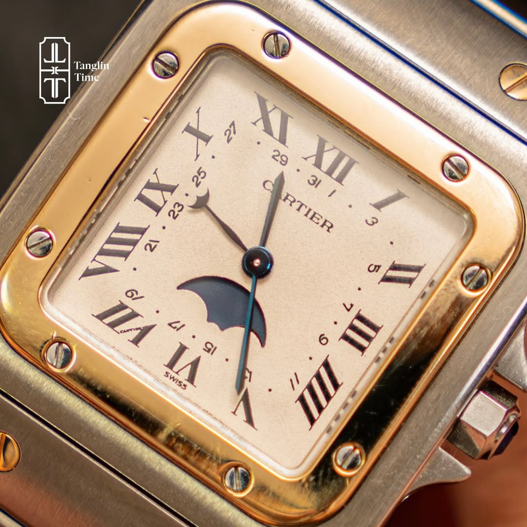 Cartier Santos Galbée Moonphase Full Set