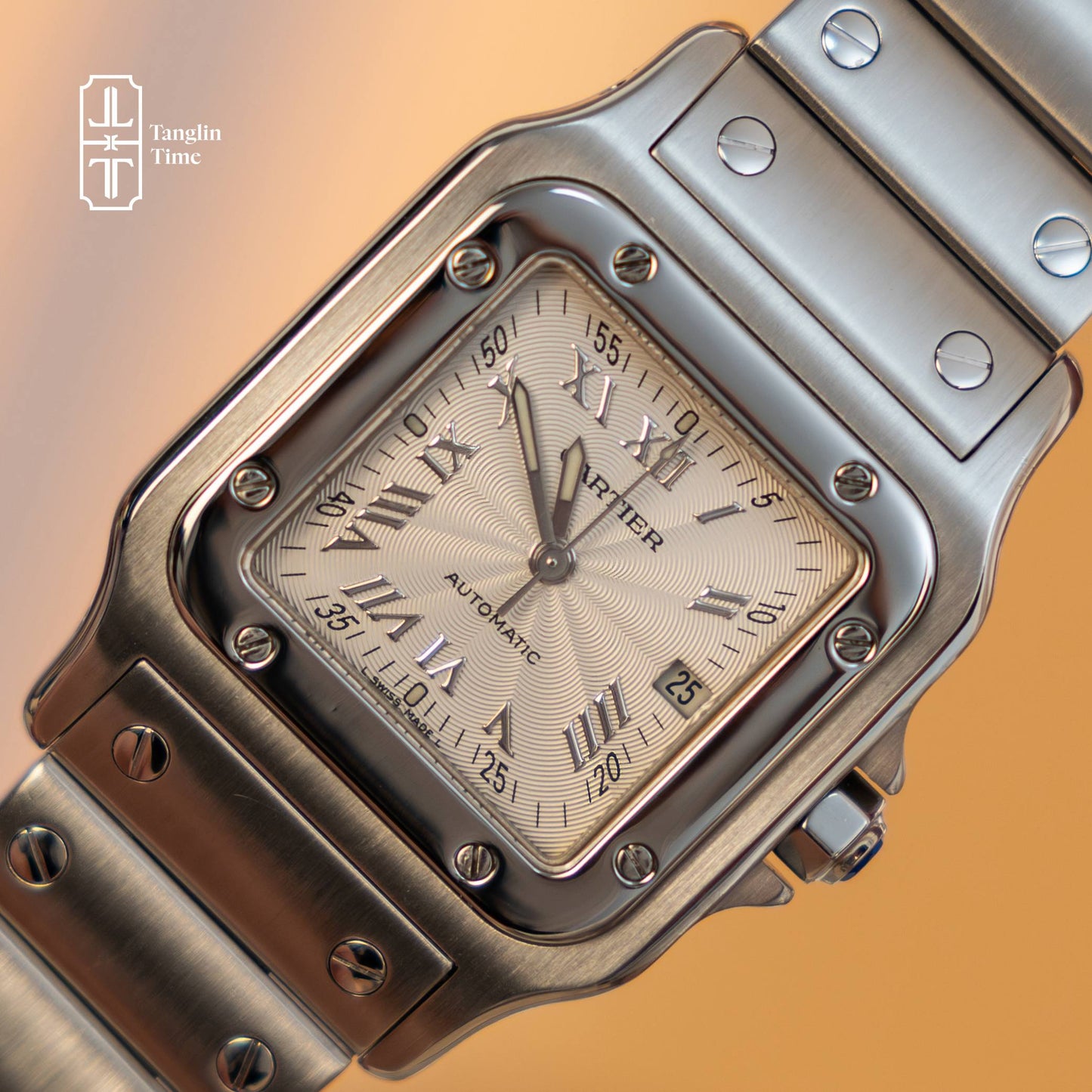 Cartier Santos Galbée Millennium Dial Stainless Steel