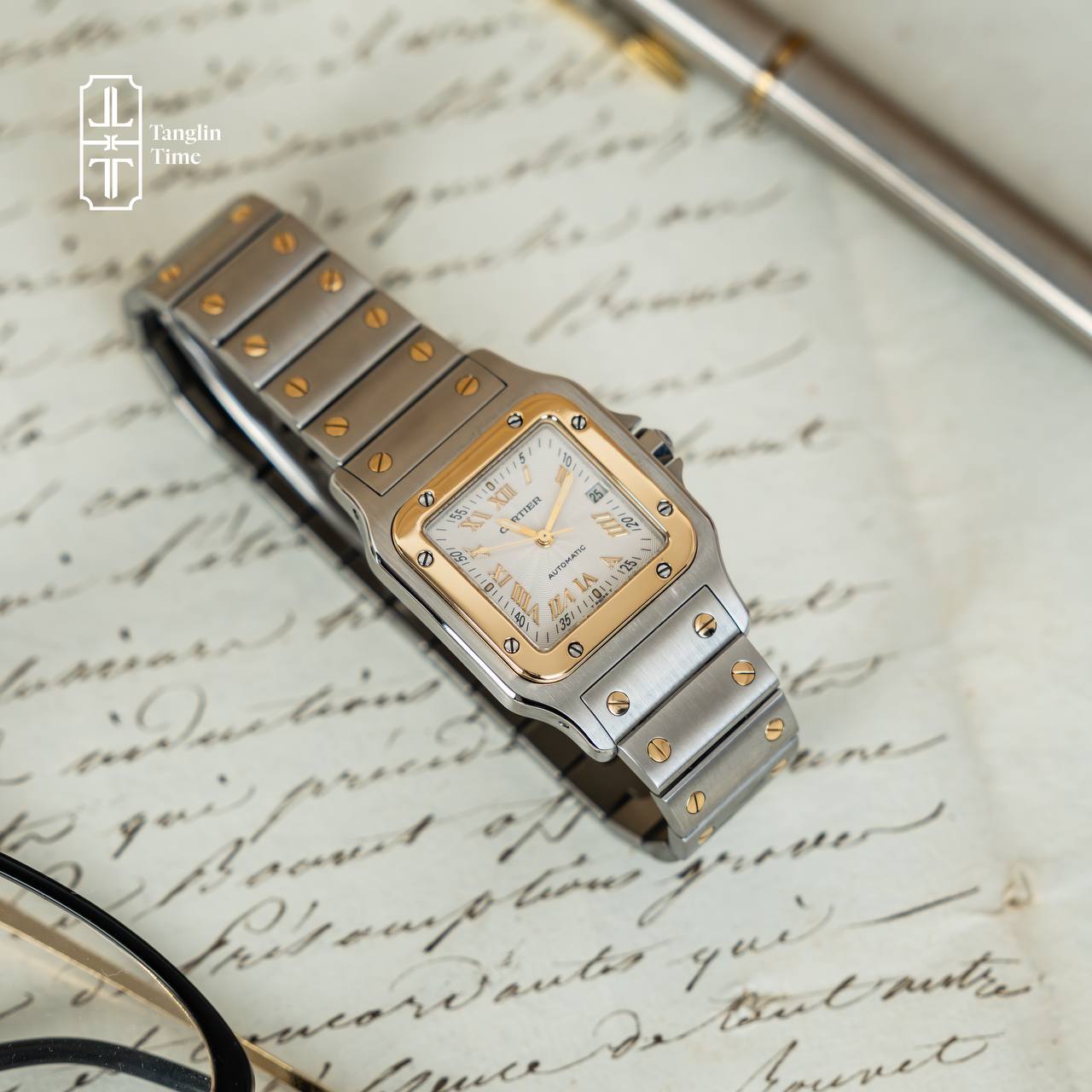 Cartier Santos Galbée Millennium Dial 29mm